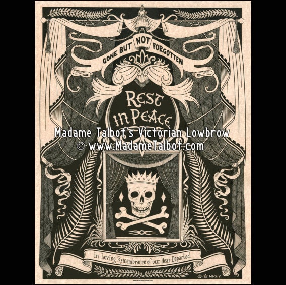 MM054 Madame Talbot Posters | The Weeping Glass